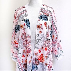 Summer Long Flowy Kimono Cardigans Boho Chiffon Floral Beach Cover Up To…